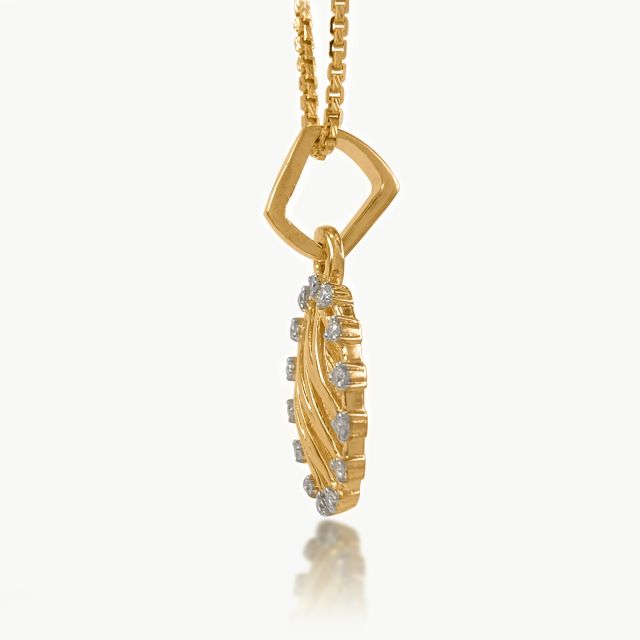 Zig-Zag Diamond Pendant