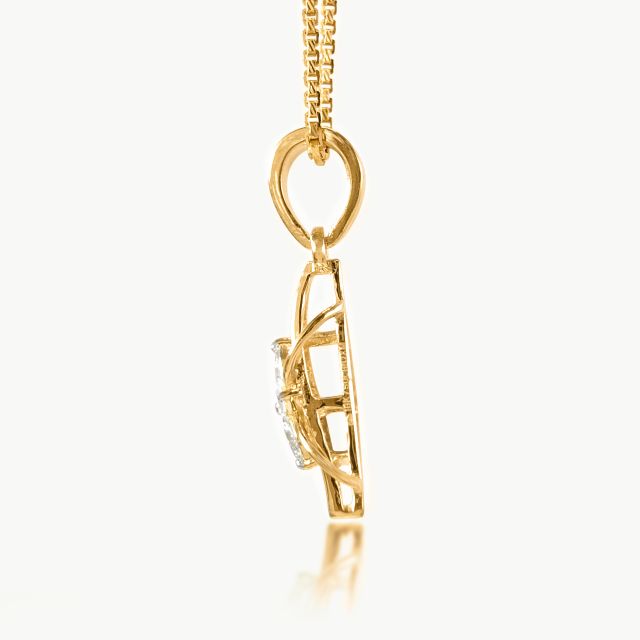 Marquise Bloom Diamond Pendant