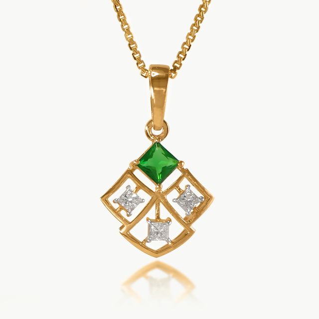 Green Mirage Diamond Pendant