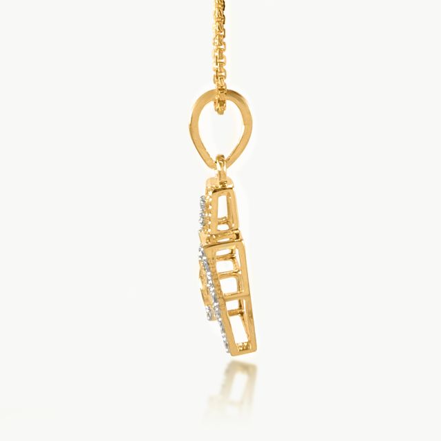 Geometric Harmony Diamond Pendant