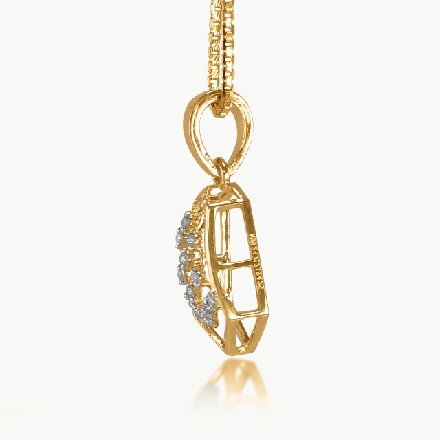 Cheveron Prism Diamond Pendant