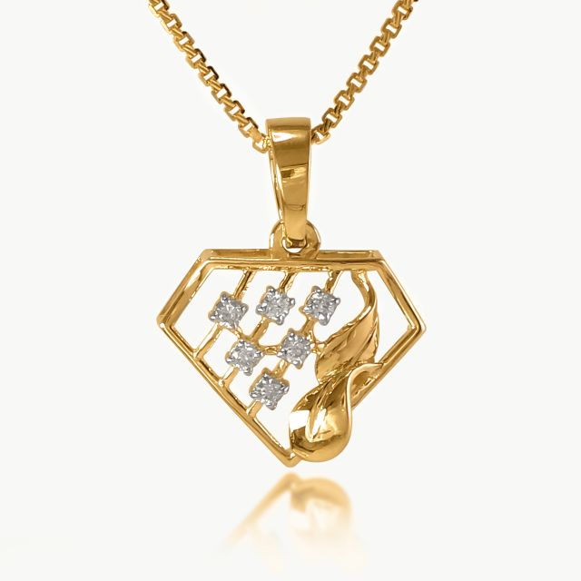 Eterna Curve Diamond Pendant