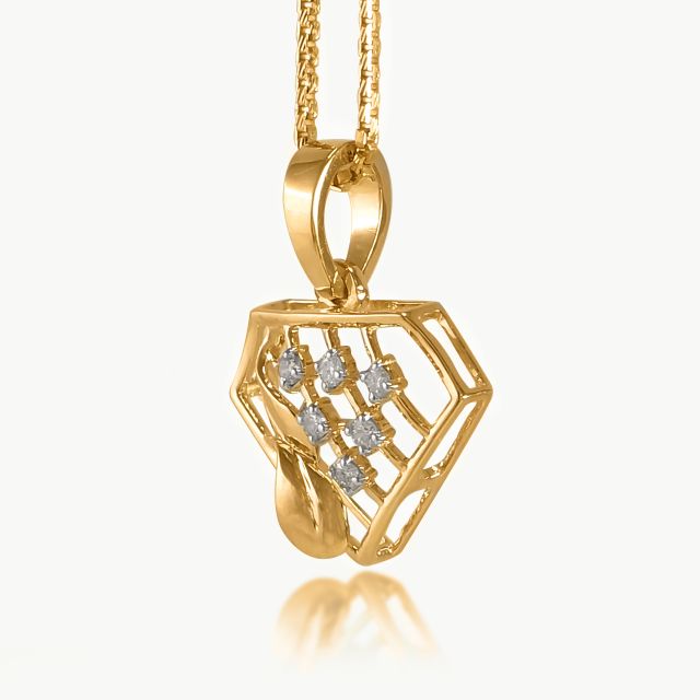 Eterna Curve Diamond Pendant