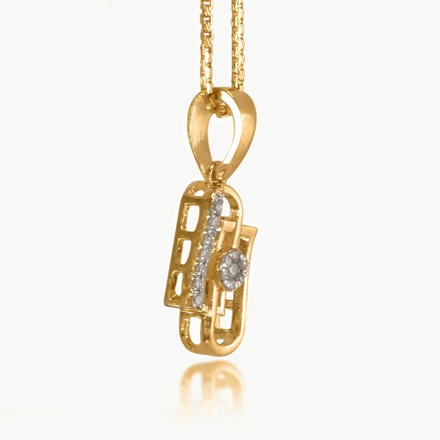 Infinity Link Diamond Pendant