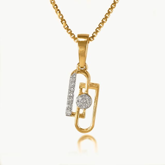 Infinity Link Diamond Pendant