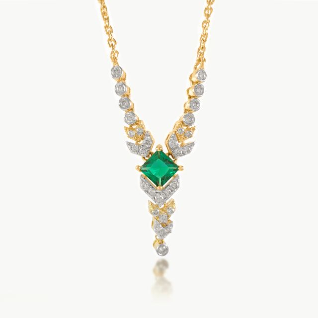 Vamp's Y Diamond Mini-Necklace