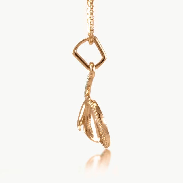 dolphy design diamond pendant
