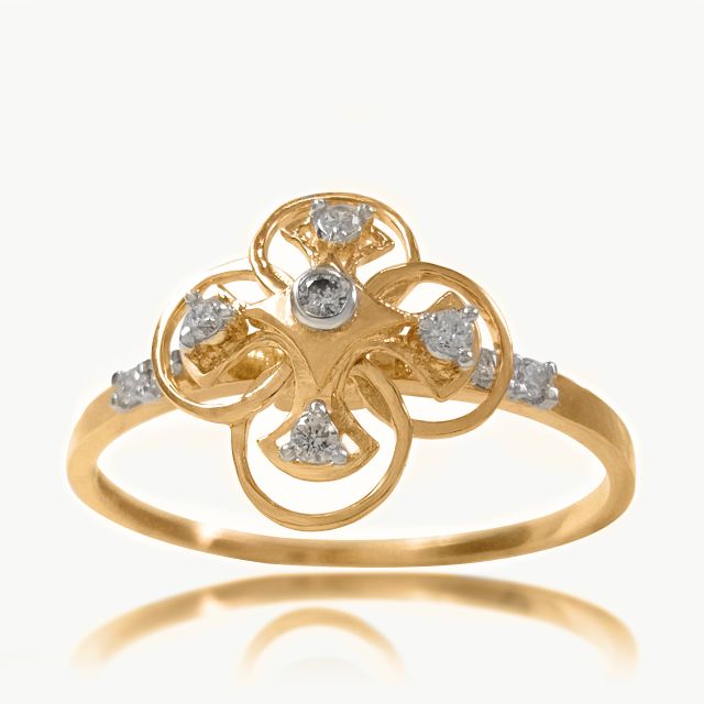Diamond Petal Ring