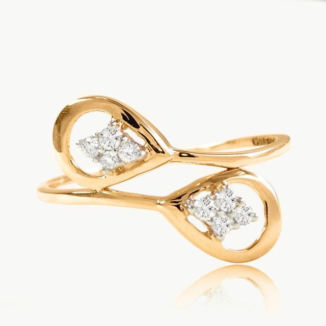Seren Cross Leaves Design Ring For Her