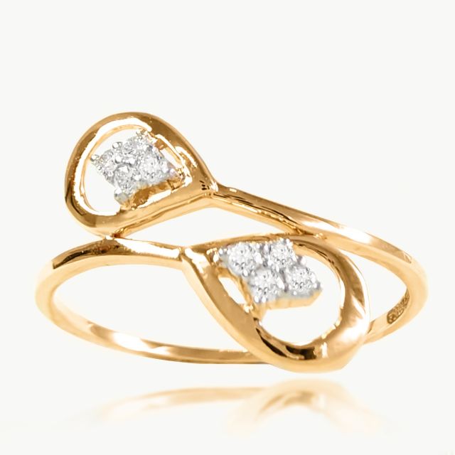 Seren Cross Leaves Design Ring For Her