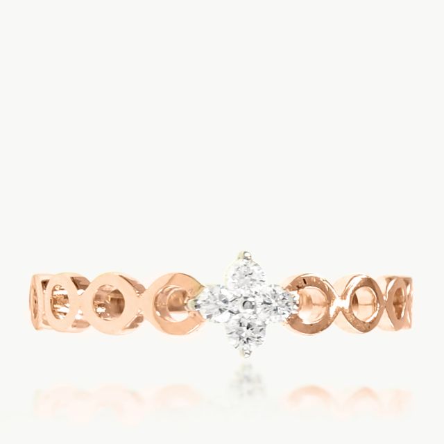 Rhyan Star Design Diamond Ring For Her