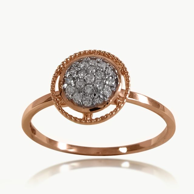 Glin Round Crown Design Ring For Her