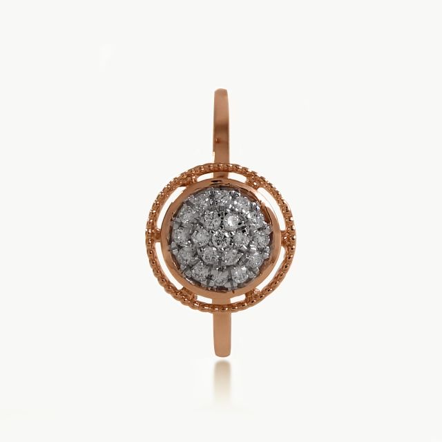 Glin Round Crown Design Ring For Her