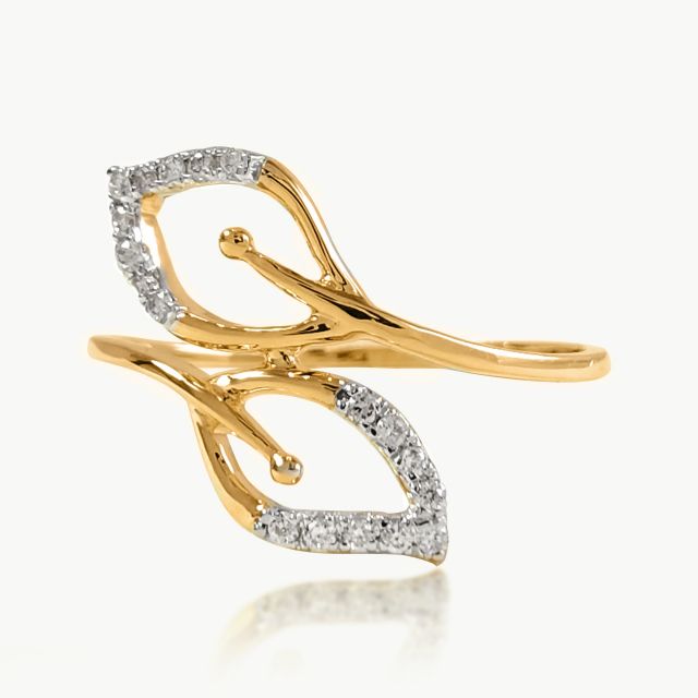Leaflet Design Ring For Her