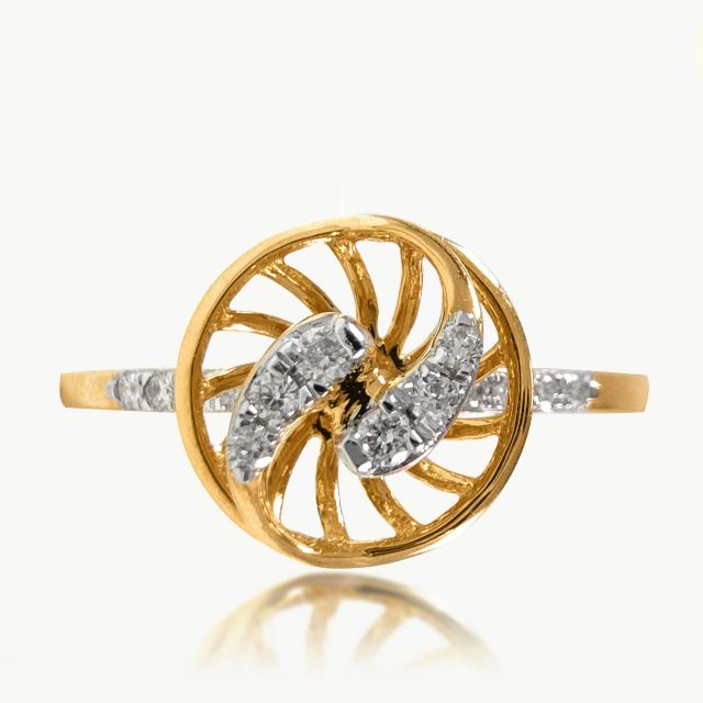 Asav Flower Design Diamond Ring