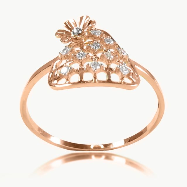 Bowen Triangle Flower Design Ring For Her