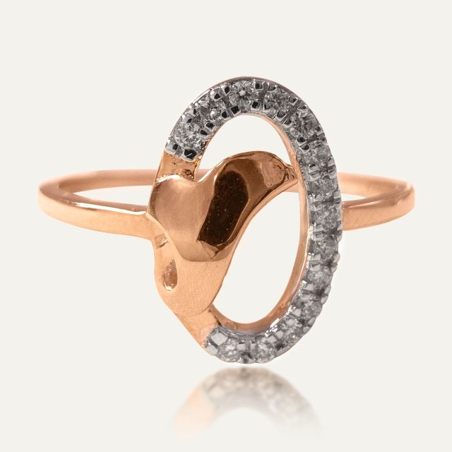 OvalHead design diamond ring