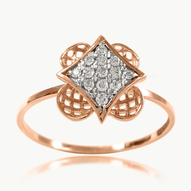 Dragod Box Design Diamonds Ring For Her