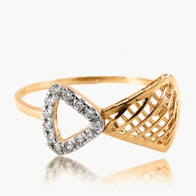 Shea Triangle Infinity Design Diamond Ring For Her