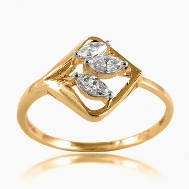 Ekam Floral Diamond Designer Ring