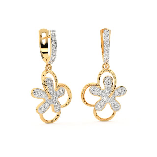 Riley Diamond Hoop Earrings