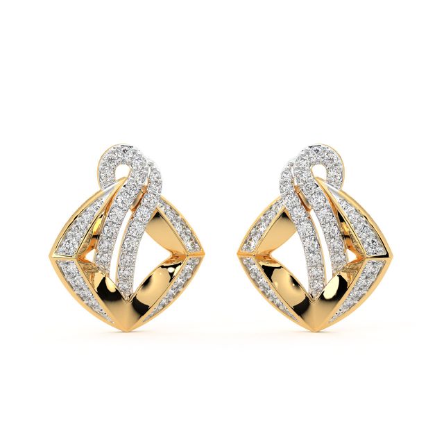 Rory Round Diamond Stud Earrings