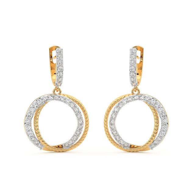Poppy Round Diamond Earrings