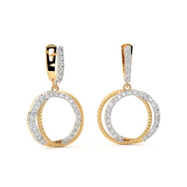 Poppy Round Diamond Earrings