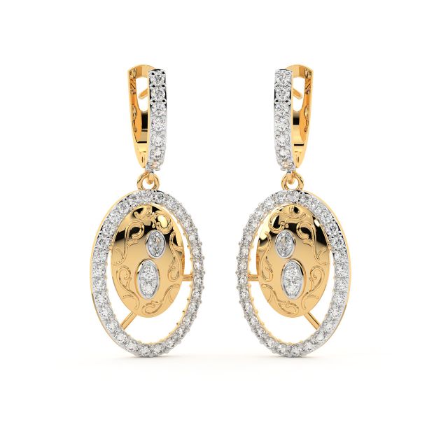 Stella Round Diamond Earrings
