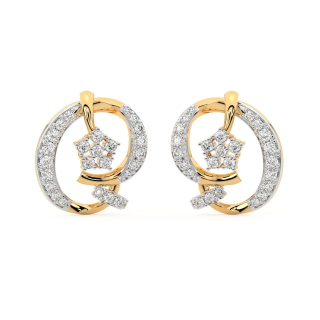 Ellis Round Diamond Stud Earrings