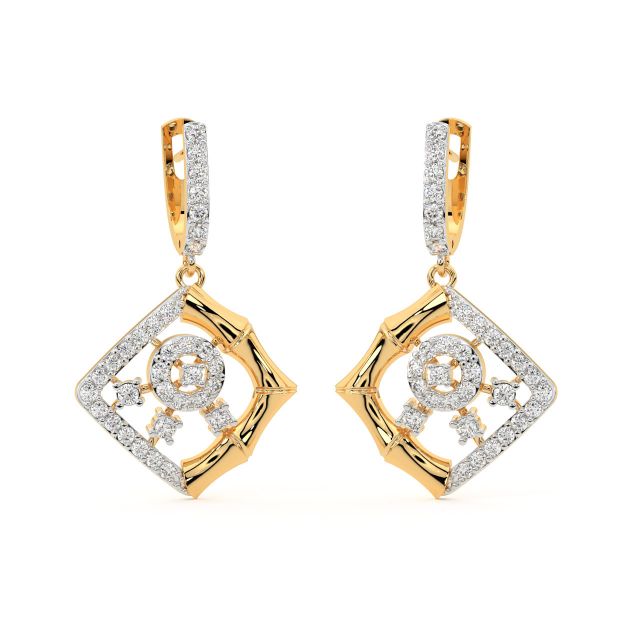 Arin Round Diamond Earrings