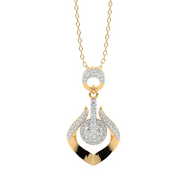 Hanne Round Diamond Pendant