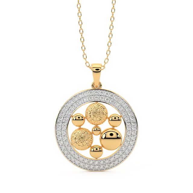 Remy Round Diamond Office Wear Pendant