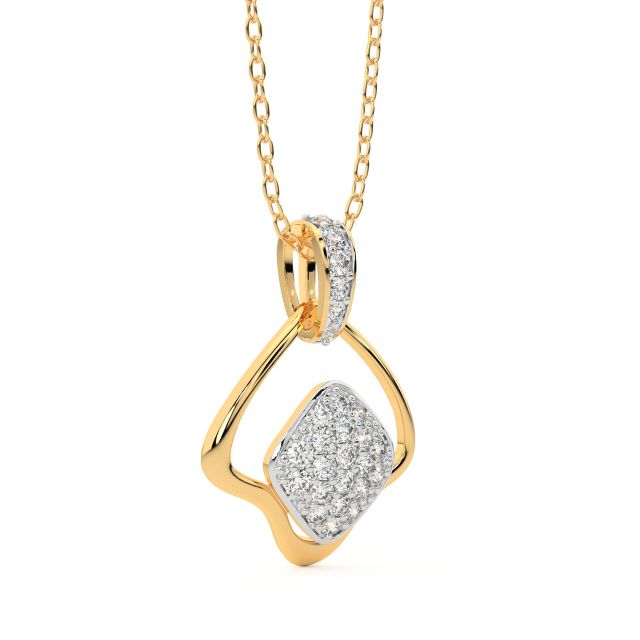 Esme Round Diamond Office Wear Pendant