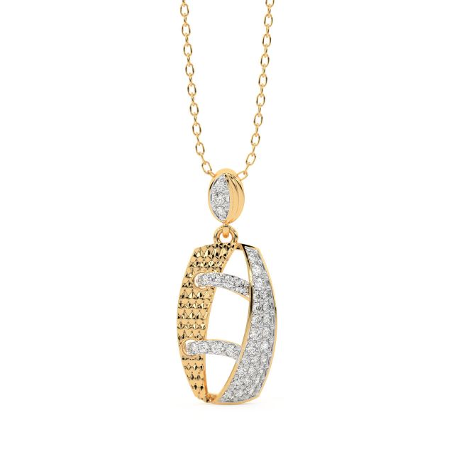 Fallon Round Diamond Office Wear Pendant