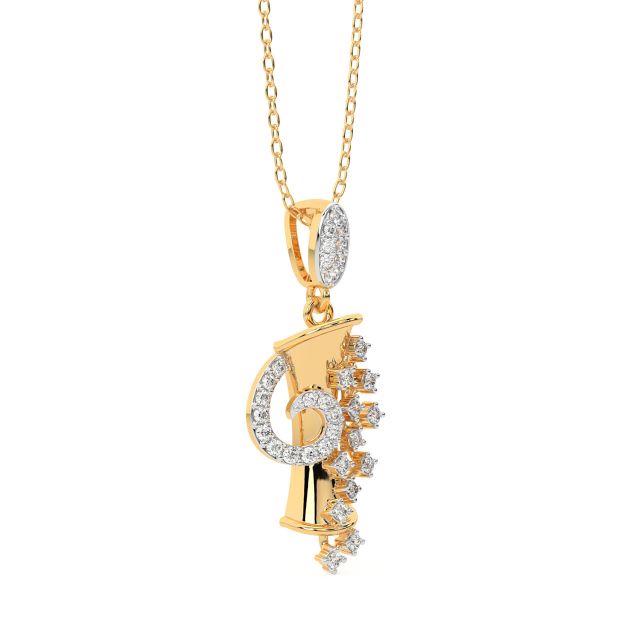 Kenina Round Diamond Office Wear Pendant