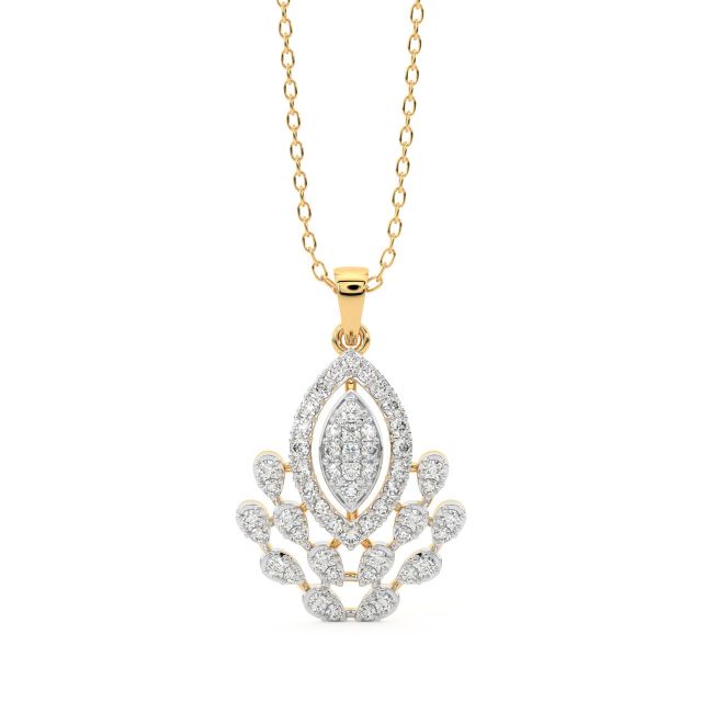 Everlee Round Diamond Office Wear Pendant