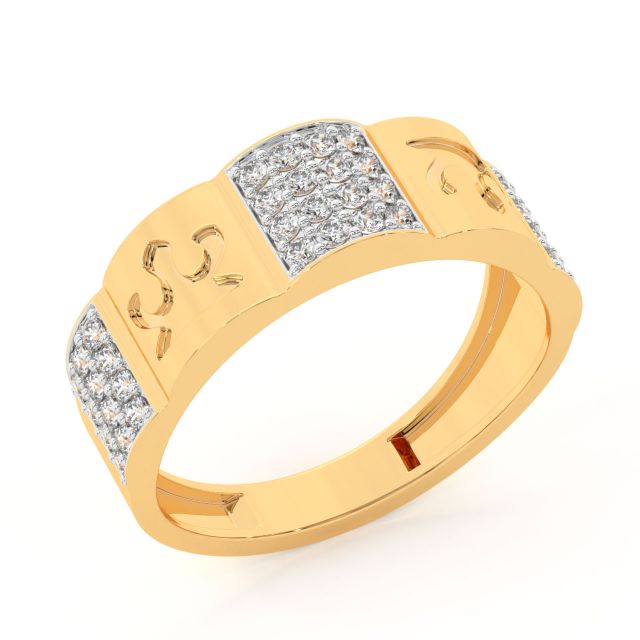 Amiyah Round Diamond Ring For Men
