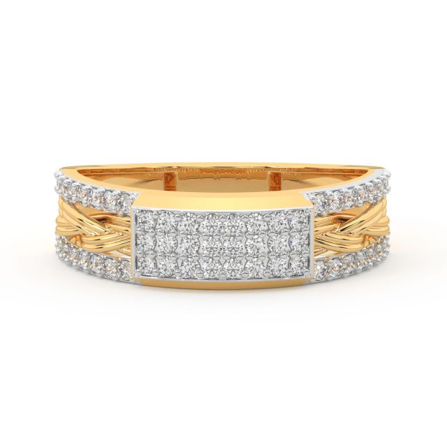 Daja Round Diamond Ring For Men