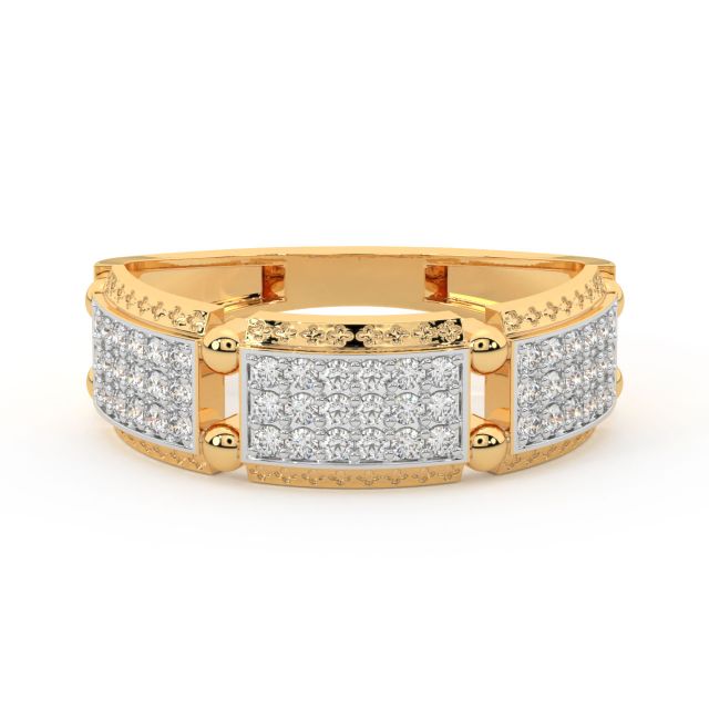 Adina Round Diamond Ring For Men