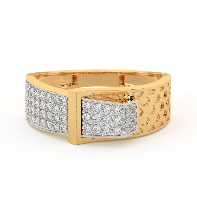 Douglas Round Diamond Ring For Him