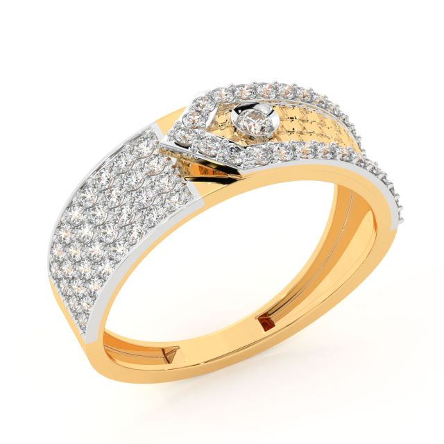 Max Round Diamond Ring For Him