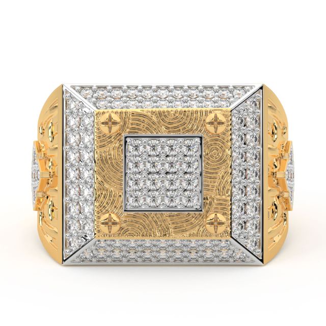 Martina Round Diamond Ring For Men