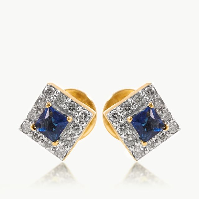 Ocean's Frame Diamond Earrings