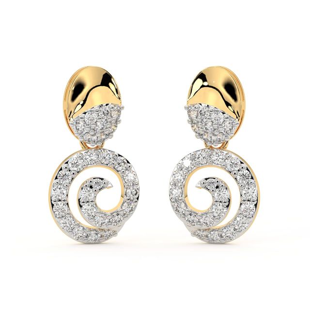 Abda Round Diamond Earrings