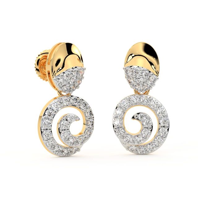 Abda Round Diamond Earrings