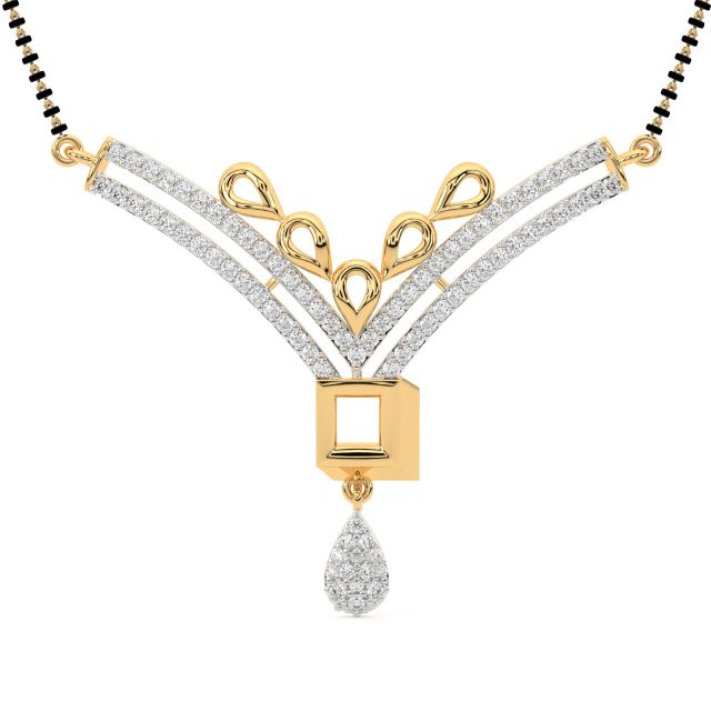 Arasu Diamond Mangalsutra In Gold