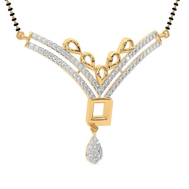 Arasu Diamond Mangalsutra In Gold