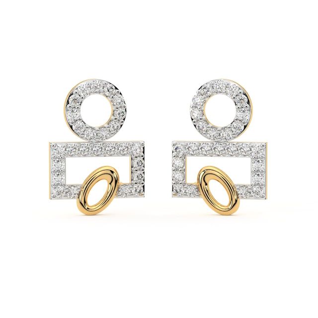 Eitan Round Diamond Stud Earrings