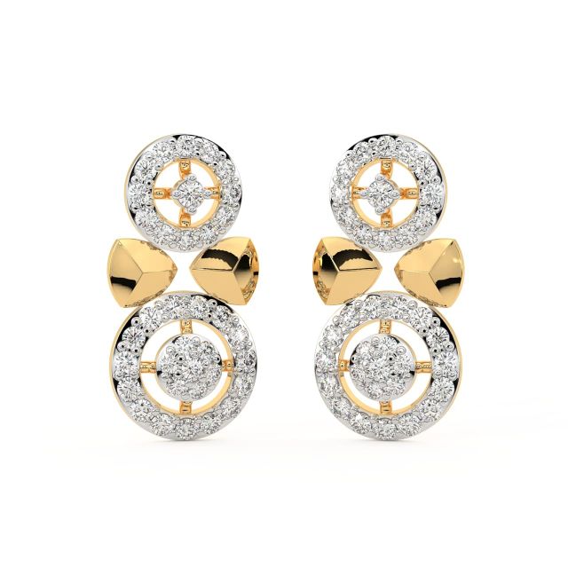 Galice Round Diamond Stud Earrings